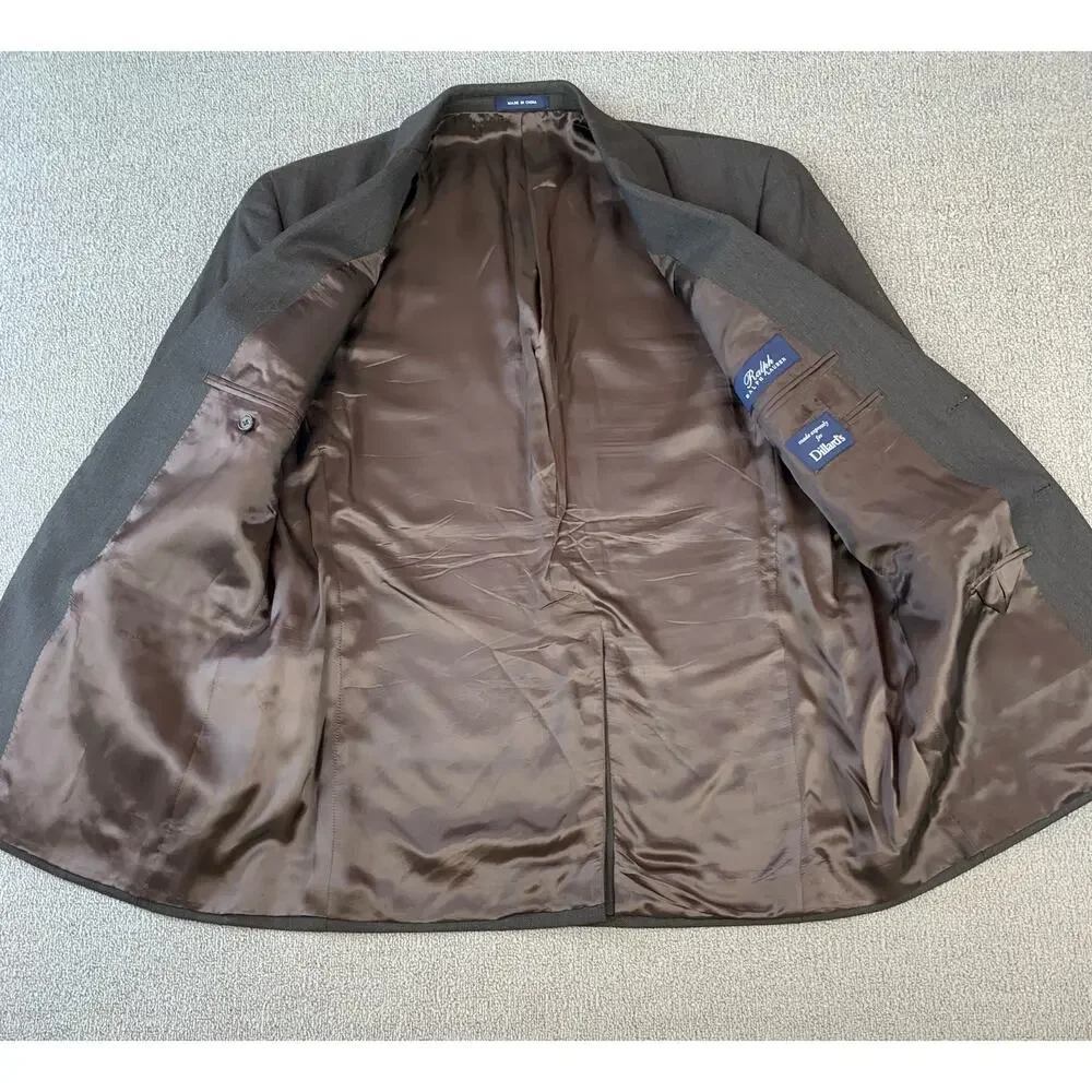 Ralph Lauren Suit Jacket‎ Blazer Wool Brown 40R